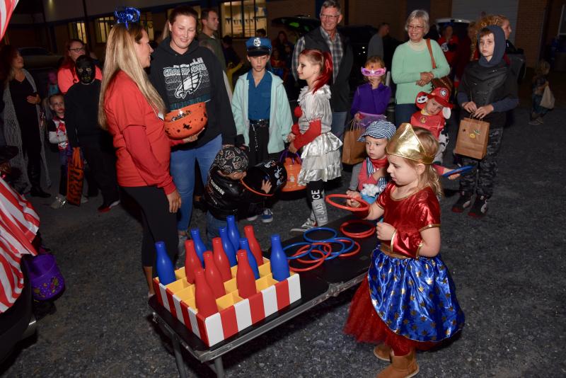Costumed trick-or-treaters take part in carnival games at the Sussex Family YMCA in Rehoboth Beach. RON MACARTHUR PHOTO