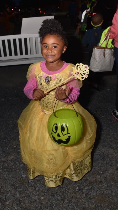 Demi Hopkins is dressed as a pretty princess at the Sussex Family YMCA Trunk-or-Treat. RON MACARTHUR PHOTO