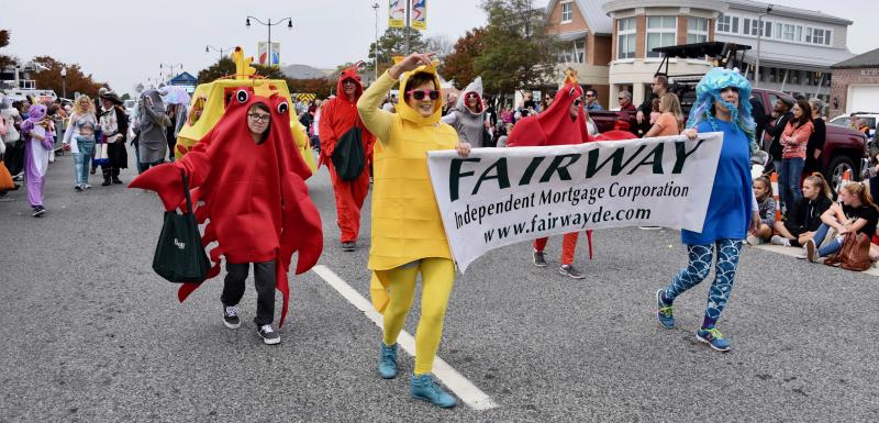 Fairway Independent Mortgage Corp. employees are dressed up with an underseas theme, complete with the Beatles’ yellow submarine. RON MACARTHUR PHOTO