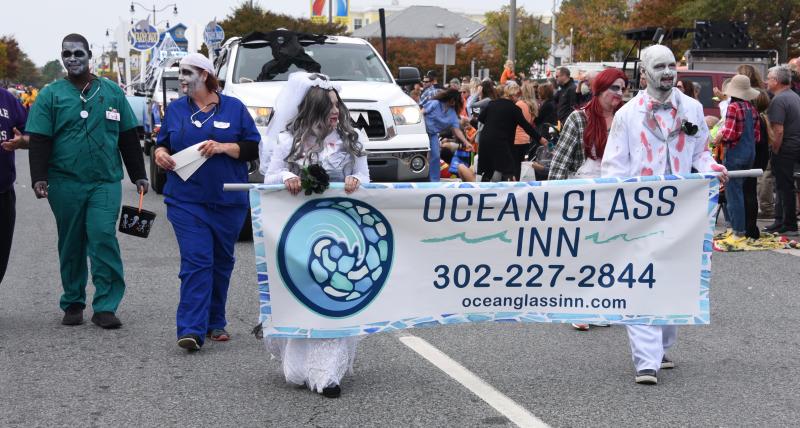 What’s a Sea Witch parade without zombies? Ocean Glass Inn takes care of that with its parade entry. RON MACARTHUR PHOTO
