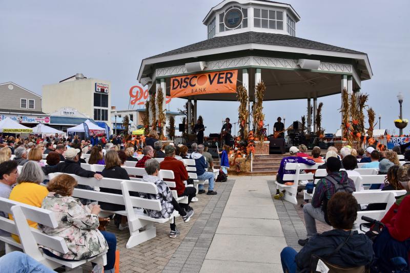 Large crowds listened to a variety of music all day on Oct. 26, including The British Invasion Experience. RON MACARTHUR PHOTO