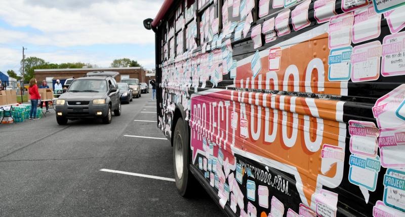 Coordinated by the Schell Brothers Project Kudos, more than 100,000 pounds of food have been delivered to more than 2,500 families over the past two months.
