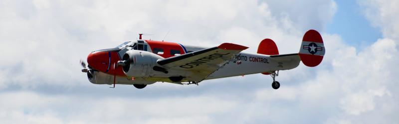 Chorman’s Aerial Spraying’s Beechcraft C-45 is airborne over the skies of Sussex County. Since 1975, only Allen and Jeff Chorman and Blair Thompson have flown the plane. Prior to being converted to a mosquito sprayer, it served in the Navy and Coast Guard for 14 years.