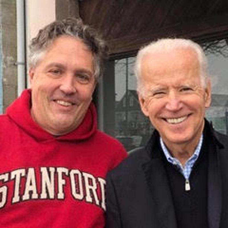 Kent Allen recalled the day he met Biden. “I ran into Joe inside Carlton's almost three years ago as he was on a shopping trip with his late son Beau’s two kids,” said Allen. “He was trying to buy pants for his grandson. After he left the store, I asked him if my wife, Karen, could take a snapshot of us. He agreed but asked to do it quickly, so no crowds would gather. Love the man.”