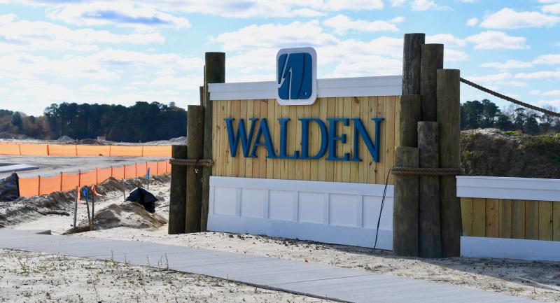 Site work is underway at Walden, a 265-lot subdivision with an entrance along Hollymount Road near Long Neck. It’s across Route 24 from Walden Villas.