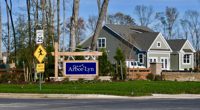 Home construction is just underway at Arbor-Lyn, a 142-multifamily-unit subdivision along Warrington Road between Lewes and Rehoboth Beach.