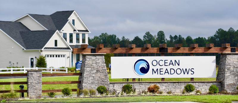Ocean Meadows, a 136-lot subdivision, is one of several projects approved on or near Beaver Dam Road. Entrance roadwork to the community has recently been completed.