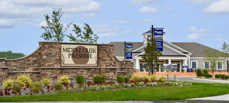 Middle Creek Preserve is being built along Angola Road near Long Neck. The subdivision will have 314 single-family homes when completed.