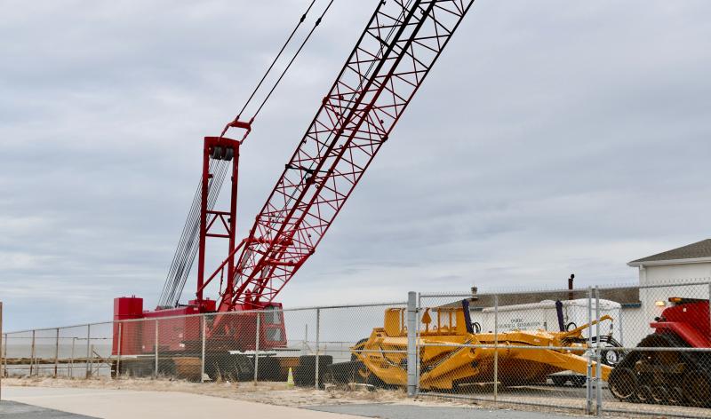 The sand-bypass system, which uses a crane, pipes and pumps to move sand from the south side to the north side of Indian River Inlet, is in need of repair.