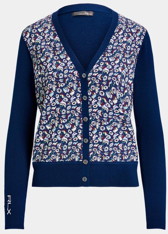 Ralph Lauren’s fall golf collection includes a Tour Pique Sweater in a long-sleeve V-neck cardigan in navy. SUBMITTED PHOTO