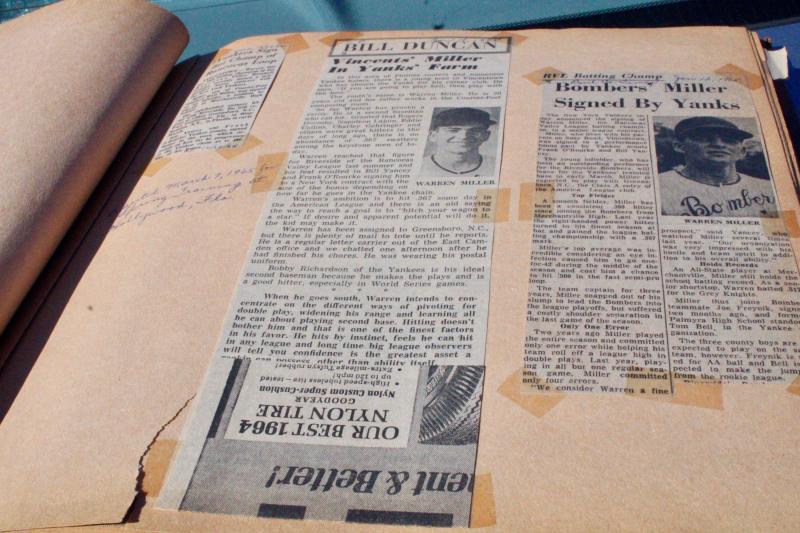 Warren Miller hit .367 and won the Rancocas Valley League batting league title in 1964 while playing for the Riverside Bombers. AARON MUSHRUSH PHOTO