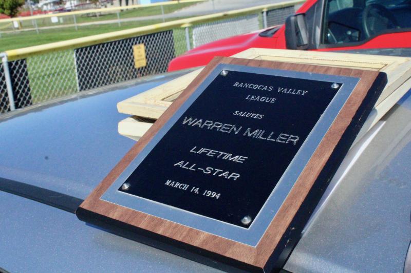 Warren Miller was named a Lifetime All-Star of the Rancocas Valley League in 1994, three decades after he won a batting title and was noticed by the New York Yankees while playing in the league. AARON MUSHRUSH PHOTO