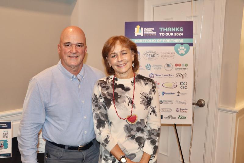 John and Beth Peoples donated $3,000 in the live auction for a one-day general wellness clinic that will serve 200 animals.
