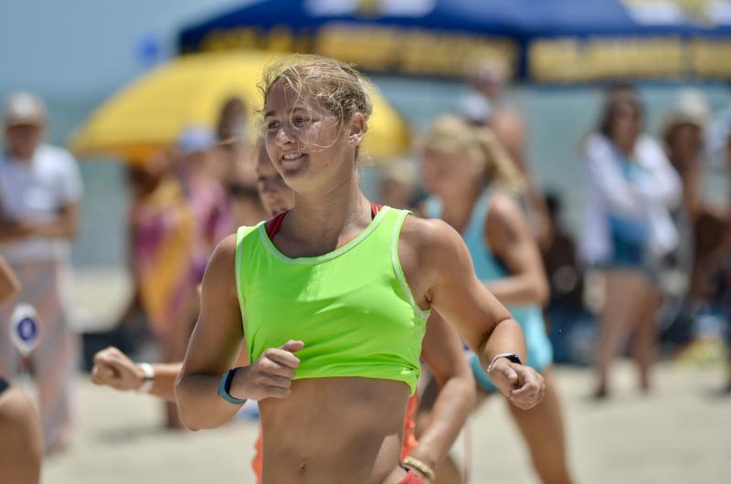 At first, Sojo Gulotti may not seem competitive, but watch her race and check out the smile when she wins. AARON MUSHRUSH PHOTO