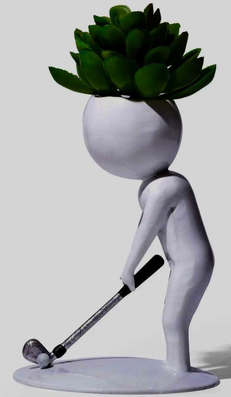 The Golf Planter gives green-thumbed golfers a chance to show that it’s entirely possible to trim a cactus plant to look like a Mohawk haircut – or maybe not.