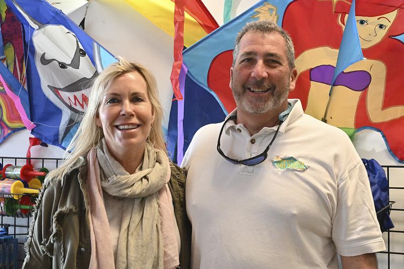 Rehoboth Toy & Kite Company co-owners Rachel Webster and Bee Linzey are ready to welcome the Easter Fun Day crowds.